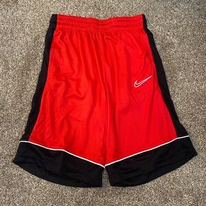 Nike Men's Red and Black Athletic Shorts